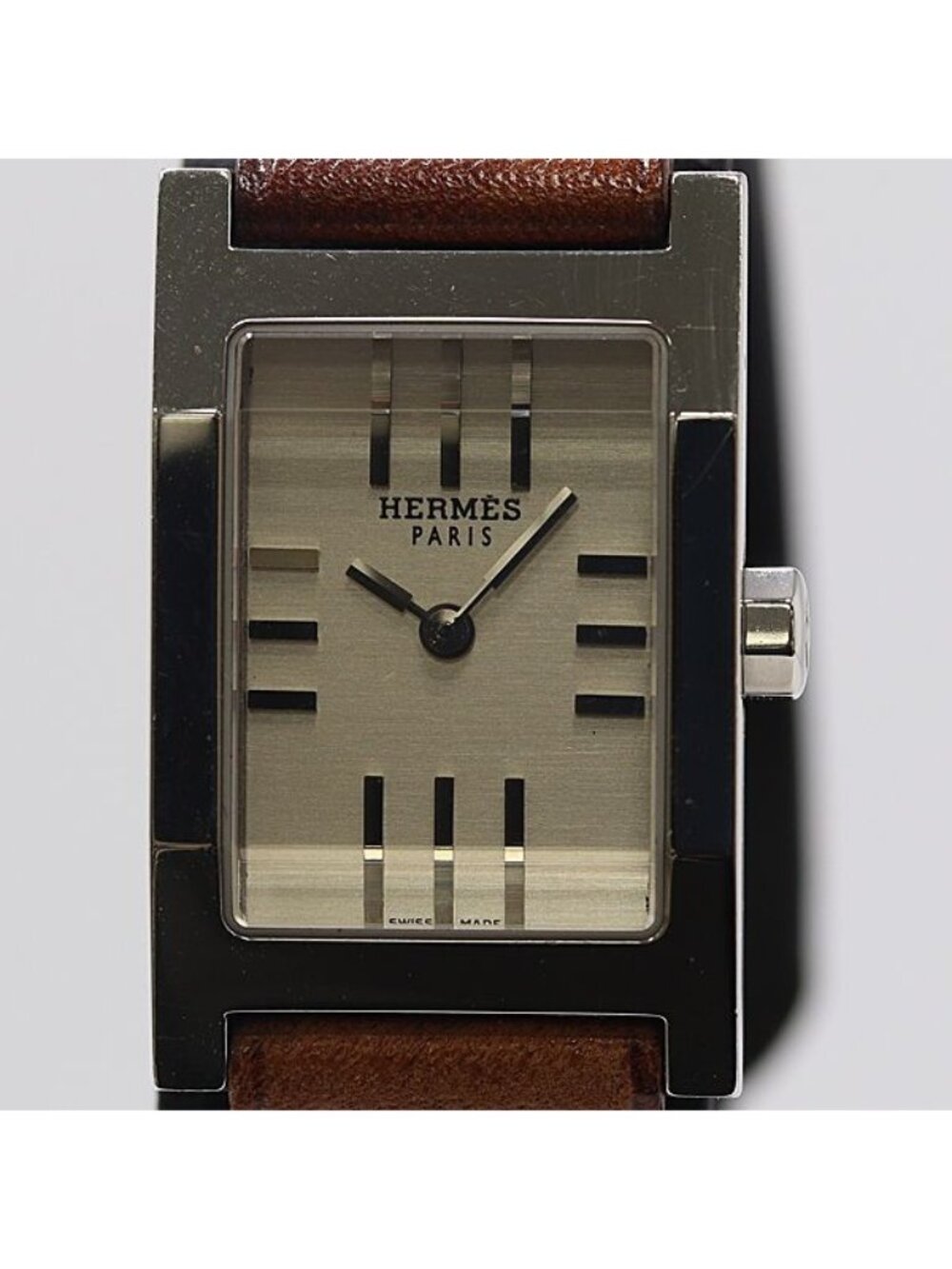 Hermes Tandem Silver Dial Watch